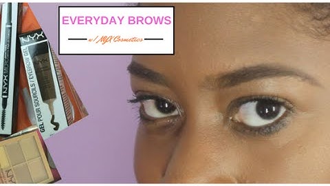 Easy Everyday Brows with NYX Cosmetics (Micro Brow Pencil and Eyebrow Gel) | Demo | Kay
