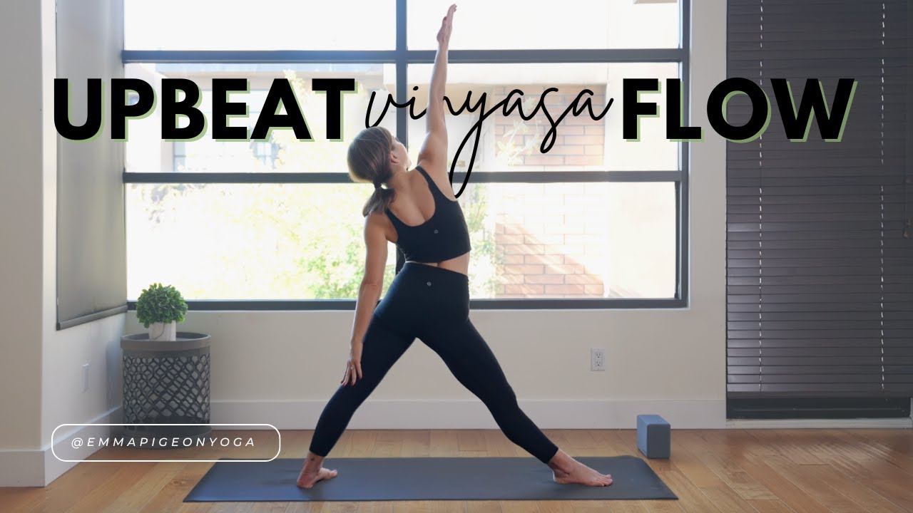 Upbeat Vinyasa Flow | 50 Minute Yoga Class | Energizing & Fun - YouTube