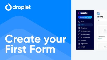 Droplet Rapid | Create your First Form • Form-Builder Series