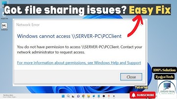 Windows cannot access error on windows 10 | Network file sharing error fix