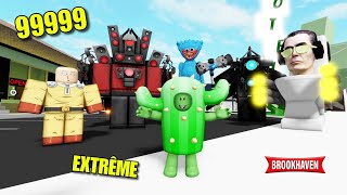 CACTUS ET LE TOURNOI 99999 EXTRÊME ! ( CAMERAMAN / HUGGY WUGGY / SAITAMA ... ) BROOKHAVEN - ROBLOX