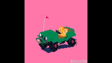 JEEP making of timelapse in #picoCAD