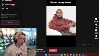 xQc reacts to Kanye being Kanye