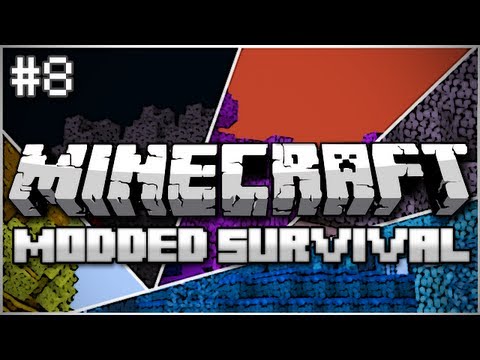 Minecraft: Modded Survival Let's Play Ep. 8 - Up In Flames
