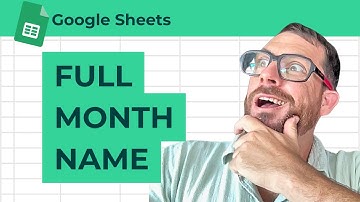 How to Show Month Name, And Not Whole Date, in Google Sheets