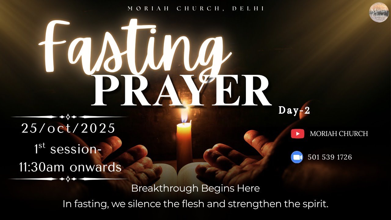 Fasting Prayer | Morning Session | Day 2 |#sermon #worshipsongs # ...