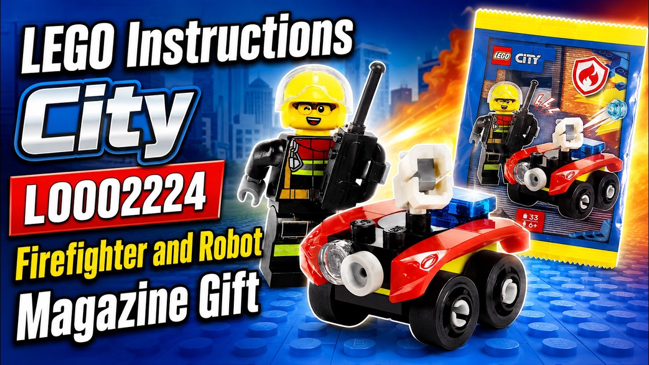 Firefighter and robot LEGO instructions