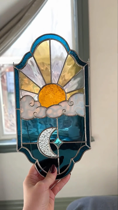 I have two of these listed in my shop right now 👀 #stainedglass