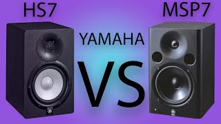 Versus: Yamaha HS7 VS Yamaha MSP7 - YouTube