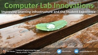 Computer Lab Innovations: Improving Learning Infrastructure and the Student Experience