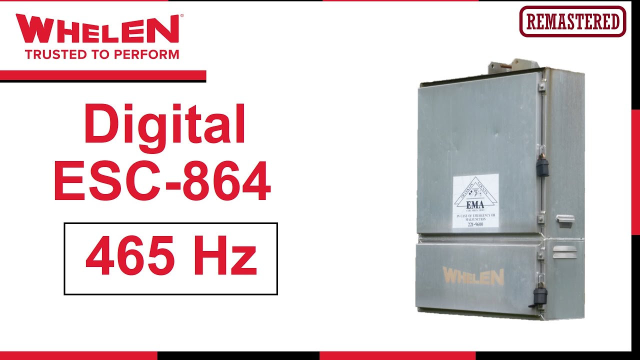 Whelen Digital ESC-864 (465 Hz) | All signals synth (Remastered)