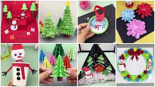 Winter Crafts Galore Fun Snowman Craft, Colorful Christmas Tree, Flower Decoration, & Greeting Card