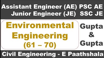 Environmental Engineering (61–70) | Gupta and Gupta | UPPSC AE Civil Engineering | SSC JE Civil |
