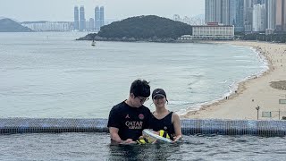 115일 아기랑 시그니엘 부산 호캉스! 아기용품 대여부터 수영장,헬스,라운지,해피아워,조식 즐기기