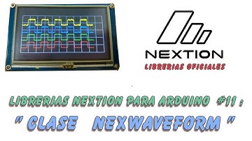 Librerias Oficiales Nextion para Arduino # 11 :  Clase  NexWaveForm.