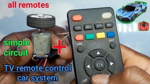 how to Make TV remote control Car | simple circuit all project useful