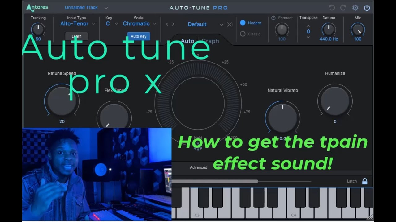 How to use auto tune pro how to set the tpain effect with auto tune