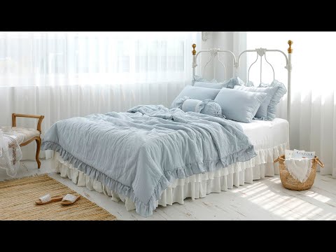 애슐리 린넨 간절기 차렵 패딩 이불 침구 베딩 세트 missmone.com(Linen Blanket Bedding Set)