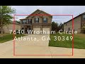 ATLANTA Home - 7640 Wrotham Circle