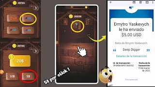 Deep Digger App [Idle Miner Tycoon] NUEVA APP PAGANDO 5$ POR CLICK! ? REAL OR FAKE? FULL REVIEW ! screenshot 2