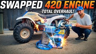420cc engine swapped a 1987 polaris cyclone 250x part 1