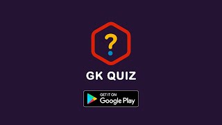 GK QUIZ - World General Knowledge Quiz 2020 | Free Android App Promo 2 | Red Nucifera screenshot 4