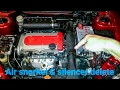 Air filter snorkel silencer delete sprint 0100 kmh open pod sound test proton campro cps  cars