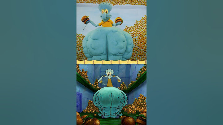 it went right to squidward's thighs 🍔 w/ puppets! | spongebob #shorts