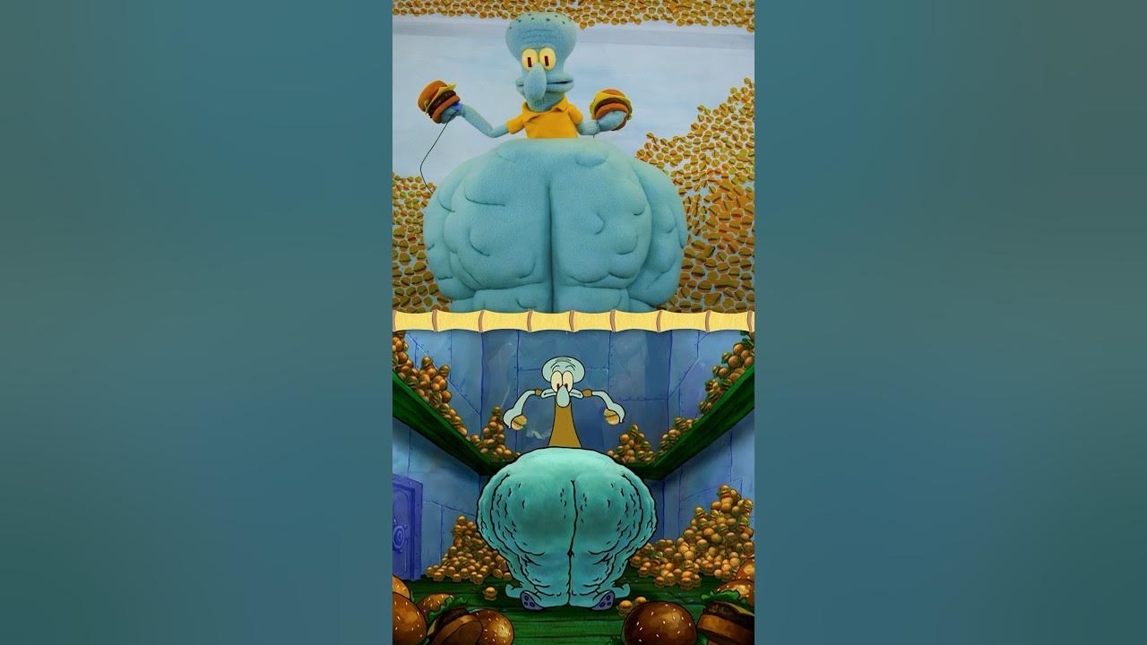 it went right to squidward's thighs π w/ puppets! | spongebob #shorts it went right to squidward's thighs π w/ puppets! | spongebob #shorts