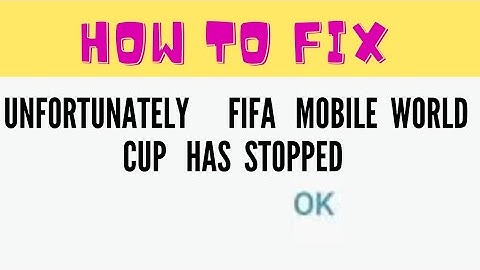 #unfortunately #fifa #worldcup UNFORTUNATELY FIFA MOBILE WORLD CUP HAS STOPPED WORKING, HOW TO FIX