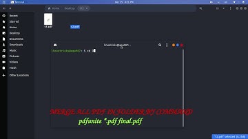 merge multiple pdf into one in ubuntu