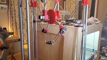 Demo of tool changing Delta printer