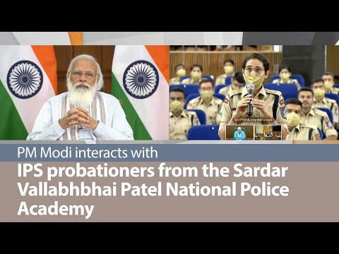 PM Modi interacts with IPS probationers from the Sardar Vallabhbhai Patel National Police Academy