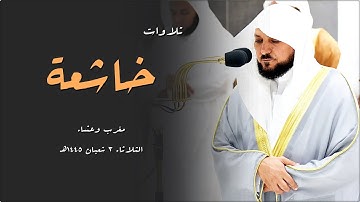 تلاوات تدبُرية بتحابير بياتية نديّة من الشيخ د. ماهر المعيقلي | مغرب وعشاء الثلاثاء ٣-٨-١٤٤٥هـ