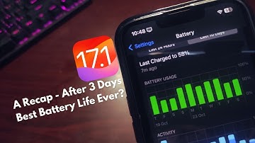 iOS 17.1 After 3 Days - Battery Review | The iOS Guy