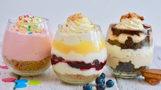 3 Single Serve NOBAKE Cheesecakes