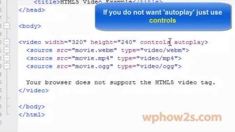 HTML5 Basics - #13 Video Tag