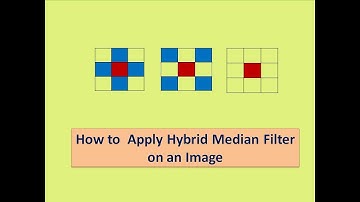 How to apply hybrid Median filter on an image