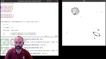 Flocking squares with OpenGL
