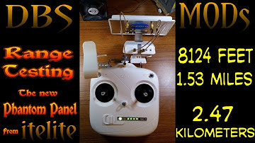 Phantom 2 Vision Plus V3 / Testing the new "all in one" long range panel from itelite...