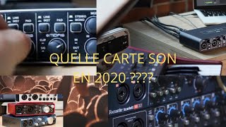 Quelle carte son acheter en 2020 pour faire la musique ?