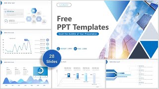 Great ! 🔥 Blue Project Report PowerPoint Templates | Free