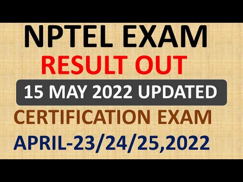 NPTEL Exam Result out 2022 | NPTEL Exam April 2022 Result updates | NPTEL Result Download |NPTEL2022