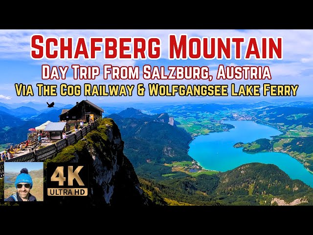 Travel vlog - Amazing St Wolfgang Schafberg Mountain Cog Railway Day Trip From Salzburg Austria 4k