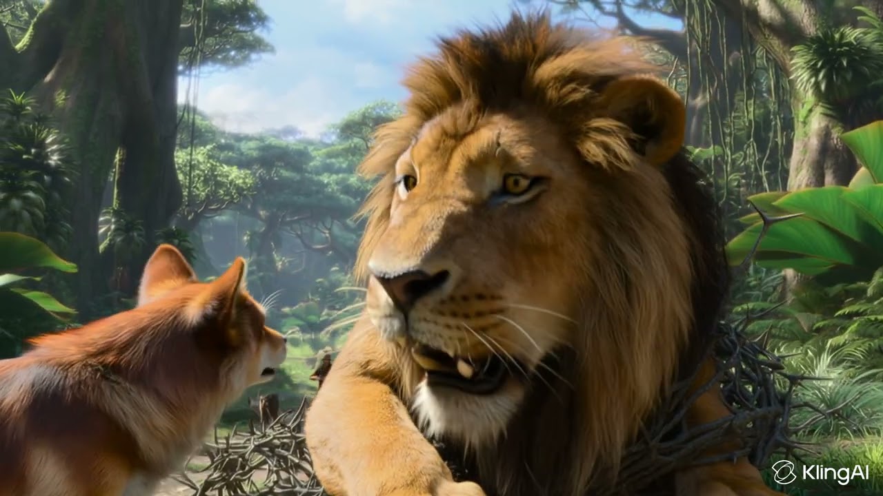 Sher aur dog ki video