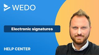 ✍🏻 The electronic signature in WEDO
