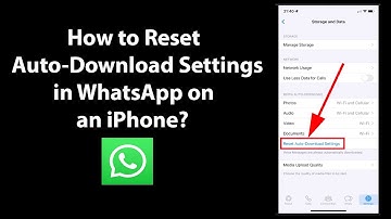 How to Reset Auto-Download Settings in WhatsApp on an iPhone?
