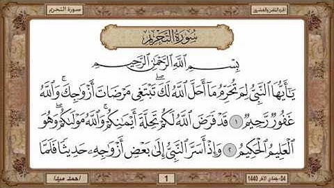 سورة التحريم للشيخ حسن صالح