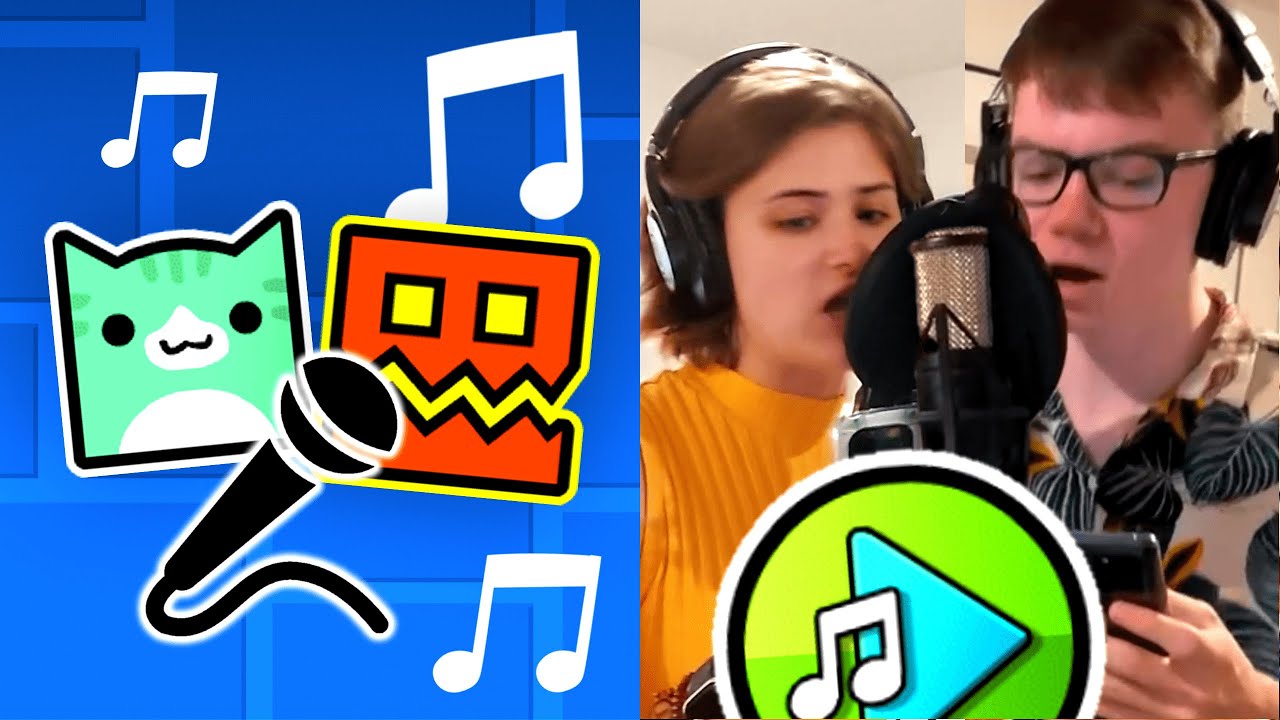Making a Geometry Dash SONG in a REAL STUDIO! - YouTube