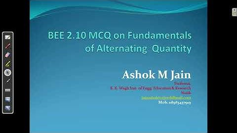 BEE | MCQs on Fundamentals of Alternating Quantity | Unit 2 - 10